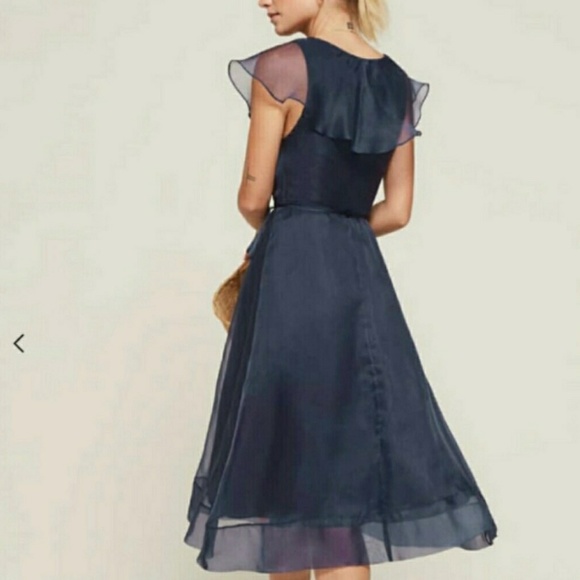 Navy blue reformation dress - Picture 2 of 2